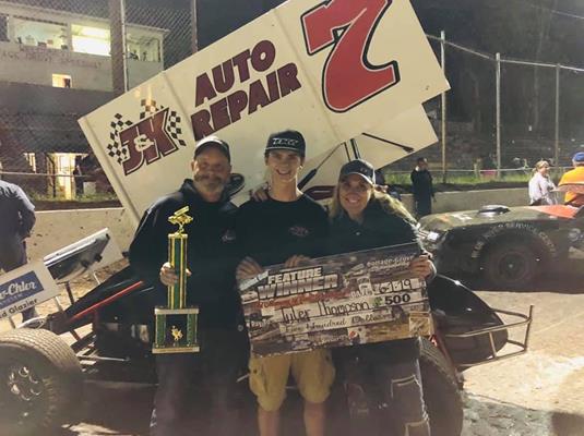 Thompson Records Victory at Cottage Grove Speedway