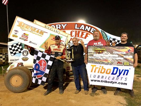 Surniak Hustles to Third Consecutive TriboDyn Lubricants Carolina Sprint Tour Triumph