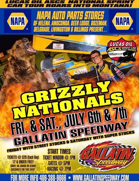 Grizzly Nationals Next For Lucas Oil American Sprint Car Series