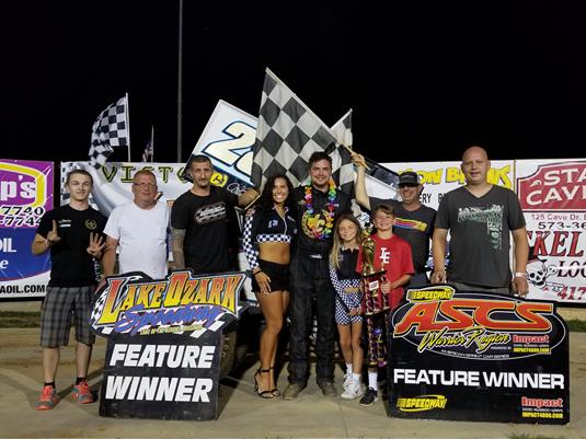 Cornell Holds Off Paulus For ASCS Warrior Score At Lake Ozark Speedway