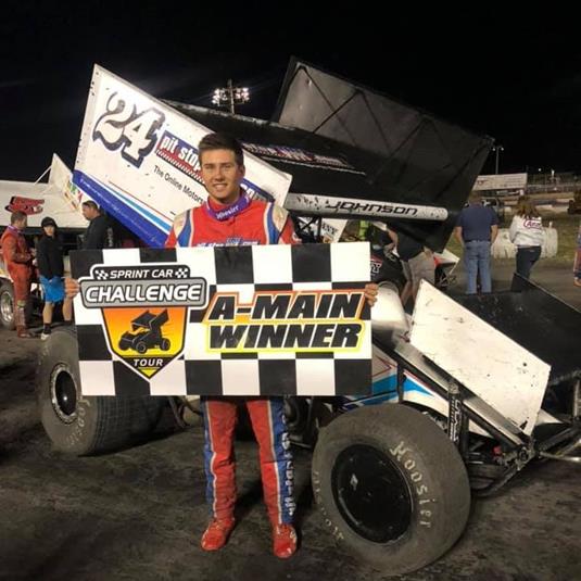 Chase Johnson Captures Sprint Car Challenge Tour Win at Petaluma Speedway