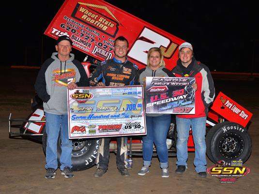 Blurton Records First Feature Victory of the Season at U.S. 30 Speedway