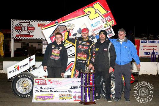 I-80 Speedway  Brown Doubles Down with a clean sweep of both Speedway Motors A features