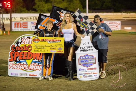 Daugherty and Timms Drive to NOW600 Lucas Oil National Victory at Creek County Speedway