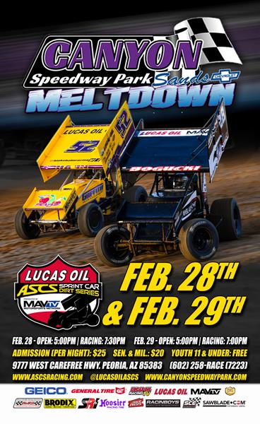 Lucas Oil American Sprint Car Series 2020 Season Opens This Weekend At Canyon Speedway Park