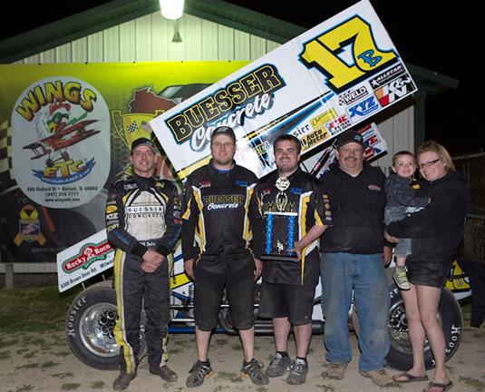 BALOG FINDS HIS GROOVE, COLLECTS FIRST VICTORY OF 2014 IN BUMPER TO BUMPER IRA OUTLAW SPRINT ACTION AT WILMOT!