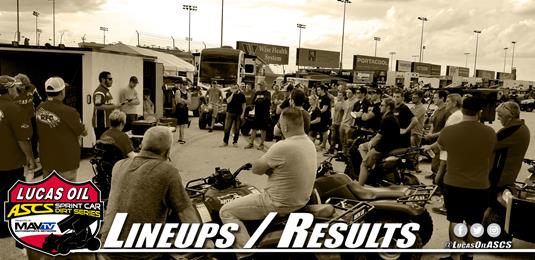 Lineups / Results - VANKOR Texas Sprint Car Nationals (Night 2)