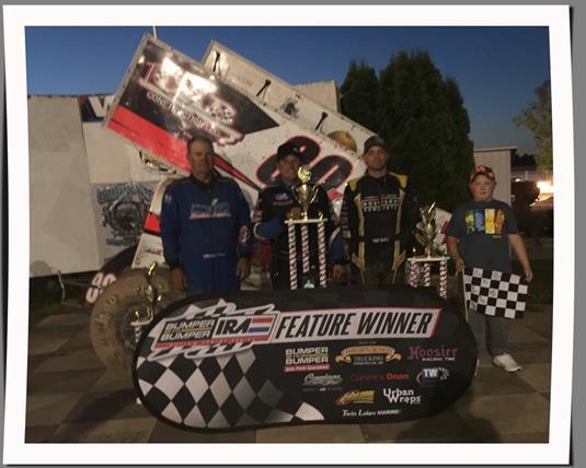 KERTSCHER COMPLETES HIS RETURN TO BUMPER TO BUMPER IRA SPRINTS WITH THRILLING VICTORY AT SEYMOUR RACEWAY PARK!