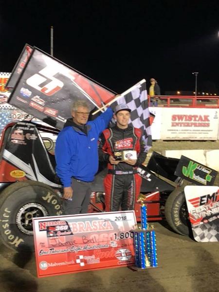 Ball Picks Up First Win at I-80 Speedway With Nebraska 360 Sprints