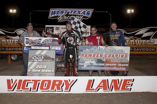 Kyle Jones Smooth In Traffic For ASCS Elite Non-Wing Score At West Texas Raceway