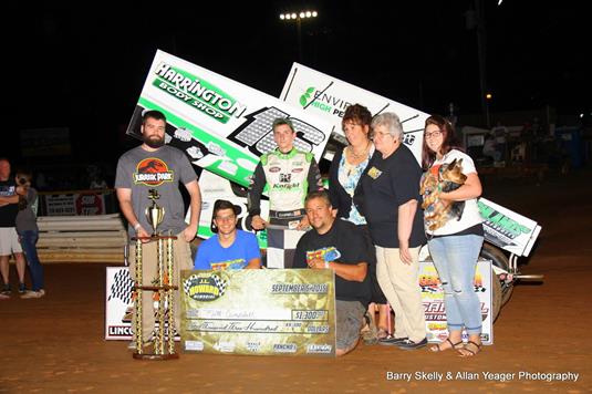 Matt wins J.L. Howard Memorial Race at Lincoln Speedway 9/5/15