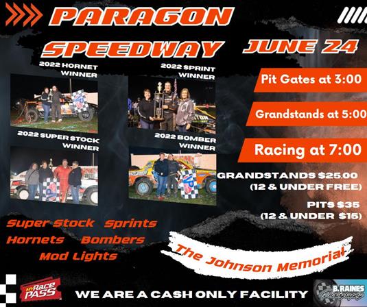 Johnson Memorial - $3000 to win for Sprints!