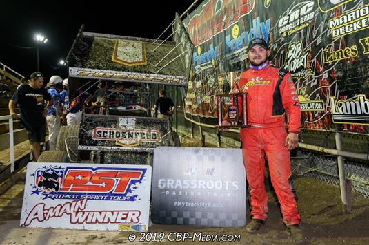 Trenca Sweeps Patriot Sprint Tour Show to Earn First Career Sprint Car Win