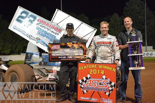 Bergman Sweeps ASCS Northwest Weekend at Cottage Grove Speedway