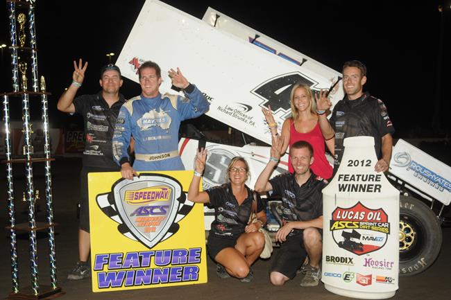 Johnson Takes Third Straight with Rapid Speedway Victory