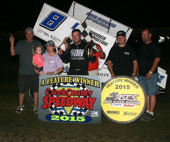 Sewell Tops ASCS Red River at Creek County Speedway