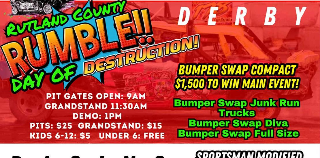 Saturday Night Racing Postponed to Sunday setting...
