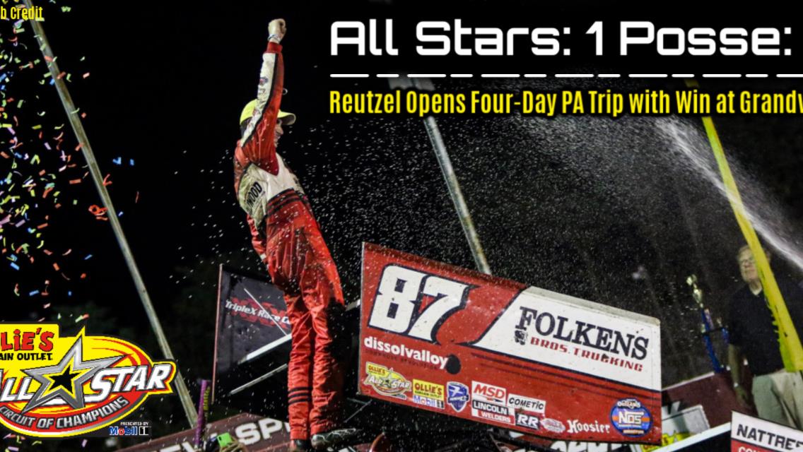 Aaron Reutzel leads all 35 to become first name etched on Grandview Speedway’s Hodnett Cup, reclaims Series point lead