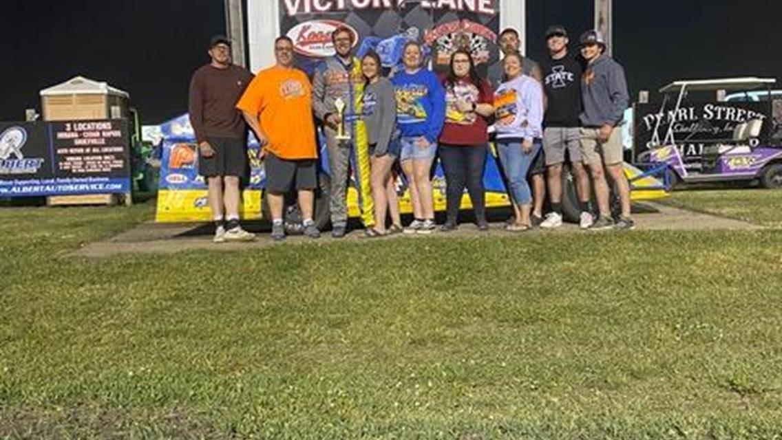 Ward wins IMCA Anniversary Prelude at Benton County Speedway