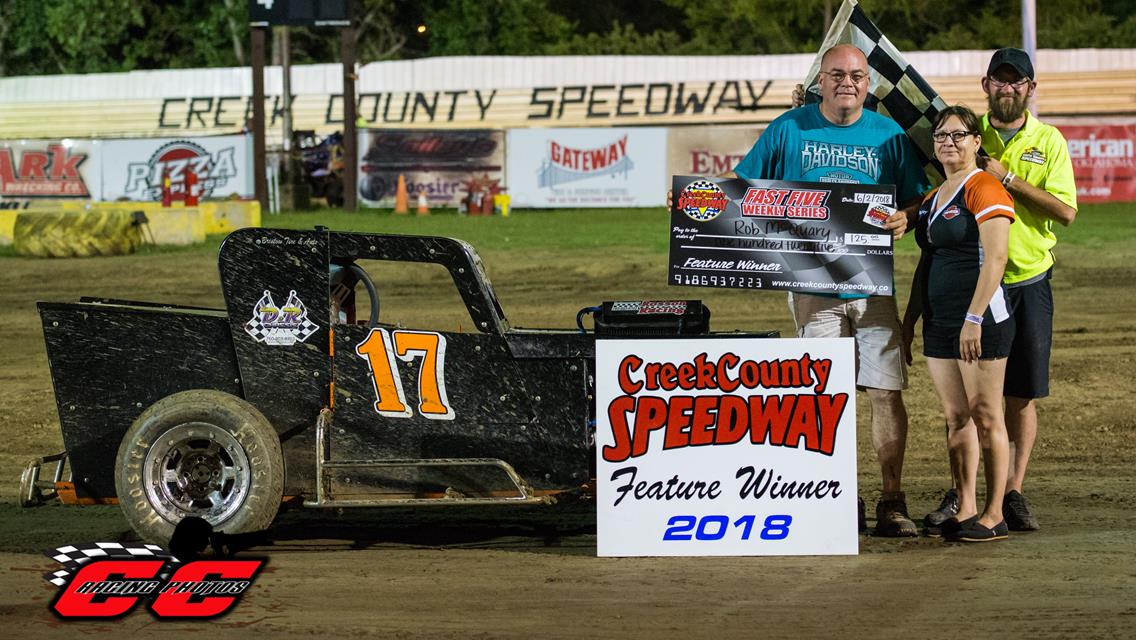 Harris, Wiseley, and McQuary Nab First Wins Of 2018 While McSperitt Family Doubles Up At Creek County Speedway