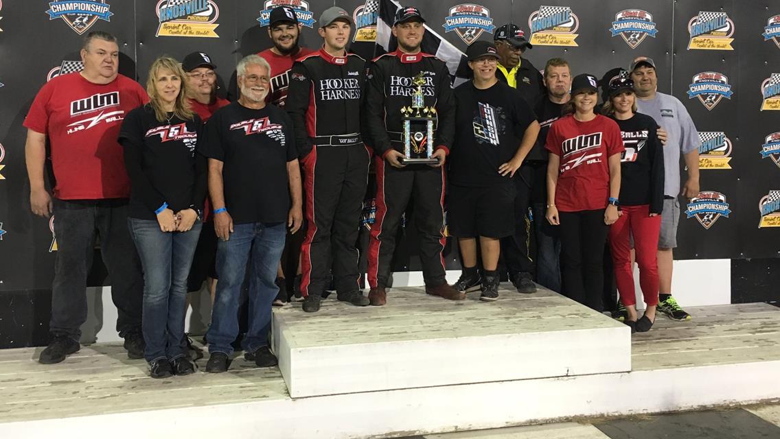 Kline Wins and Ball Finishes Second at Knoxville Raceway