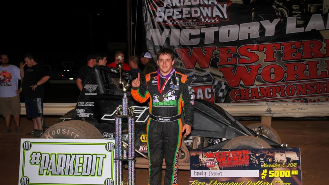 BACON BESTS SOUTHWEST SPRINTS IN ARIZONA; R.J. JOHNSON WINS 4TH SERIES TITLE