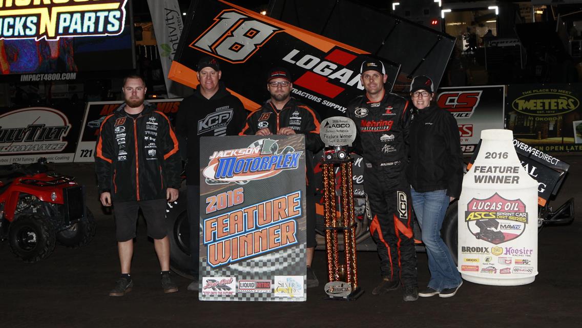 Ian Madsen Emerges From Epic Late-Race Battle as the Lucas Oil ASCS National Tour Preliminary Winner During AGCO Jackson Nationals