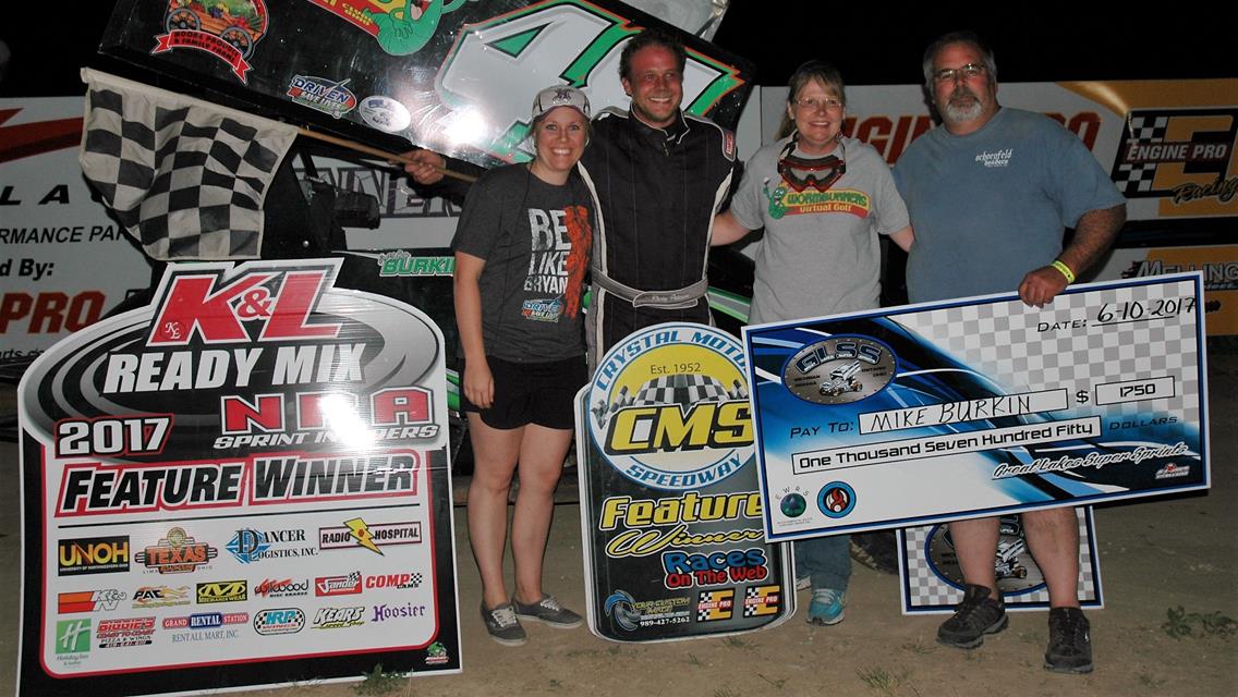 BURKIN NAILS DOWN FIRST EVER WINGED FEATURE WIN!