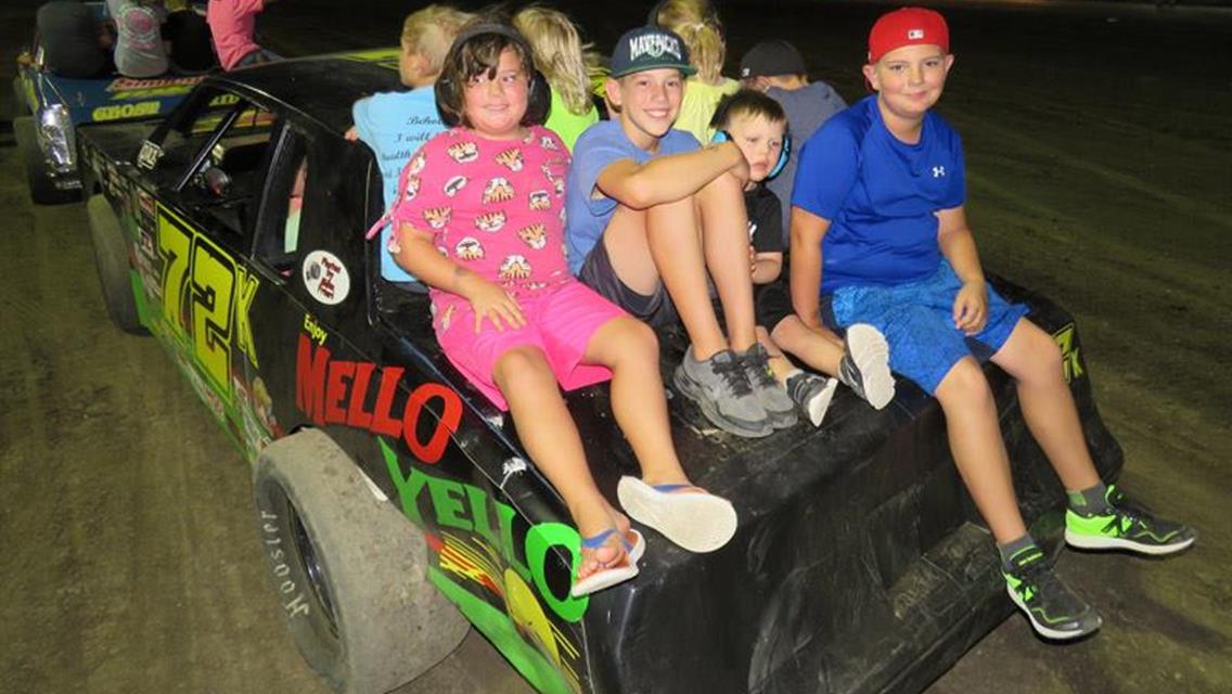 Kids Night at the Speedway - Kids Ride The Race Cars at Intermission