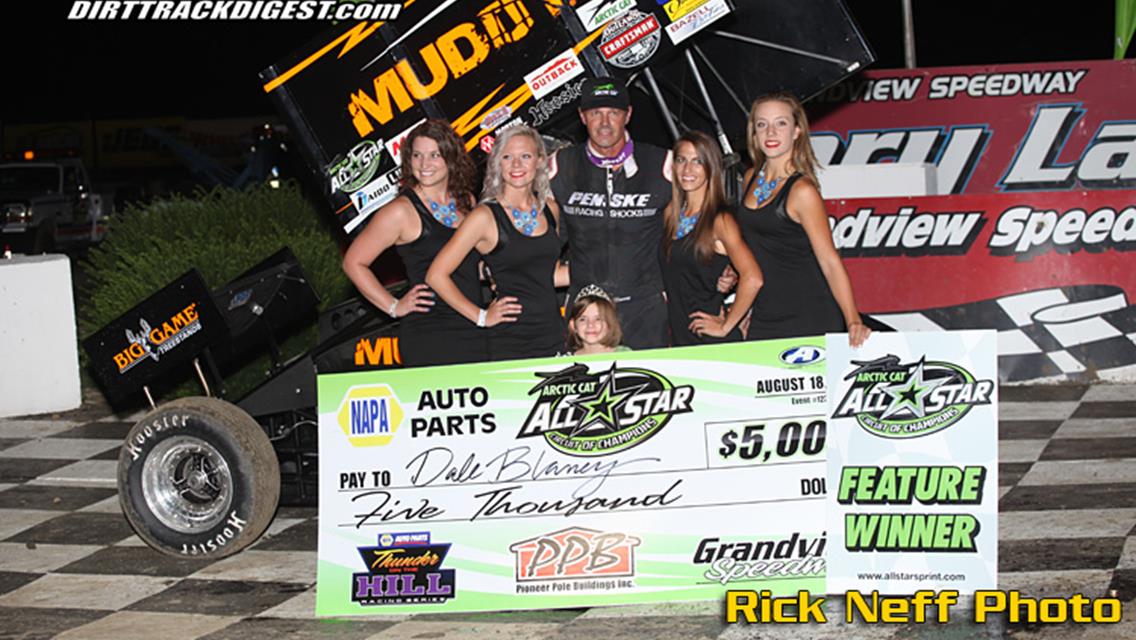 Dale Blaney Survives the Hill; Holds Off Swindell and Smith for Grandview Speedway All Star Victory