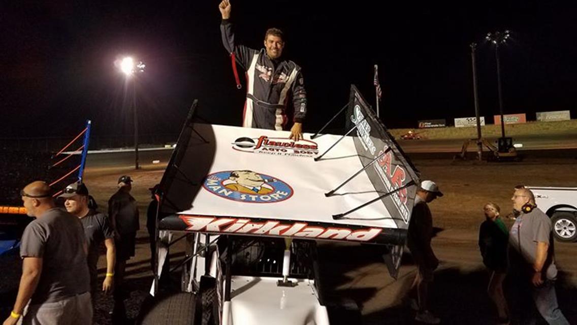 Trever Kirkland Runs To Victory With ASCS Frontier At Gallatin Speedway