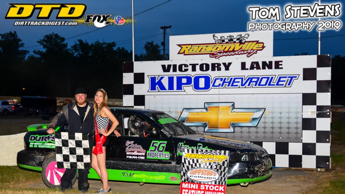 MIKE BOWMAN GETS FIRST CAREER RANSOMVILLE 358 MODIFIED WIN