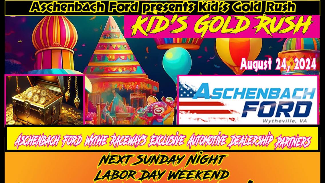 Aschenbach Ford presents Kid&#39;s Gold Rush/Bouncy House/Chuckles the Clown &amp; Racing