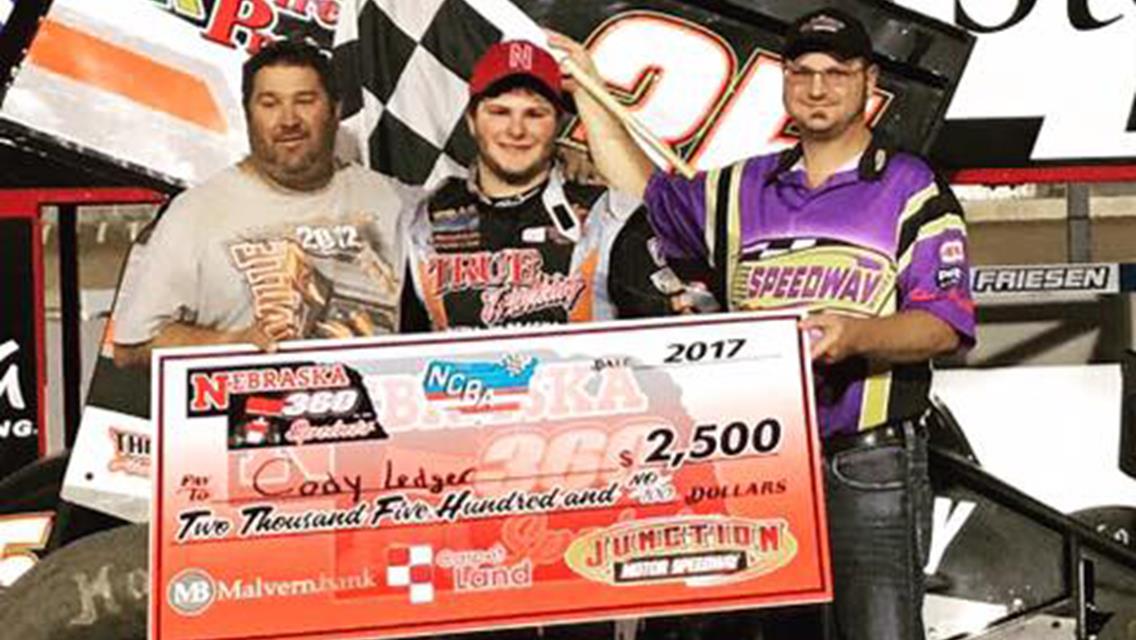 Ledger conquers NCRA, Nebraska Sprint victory at Junction Motor Speedway