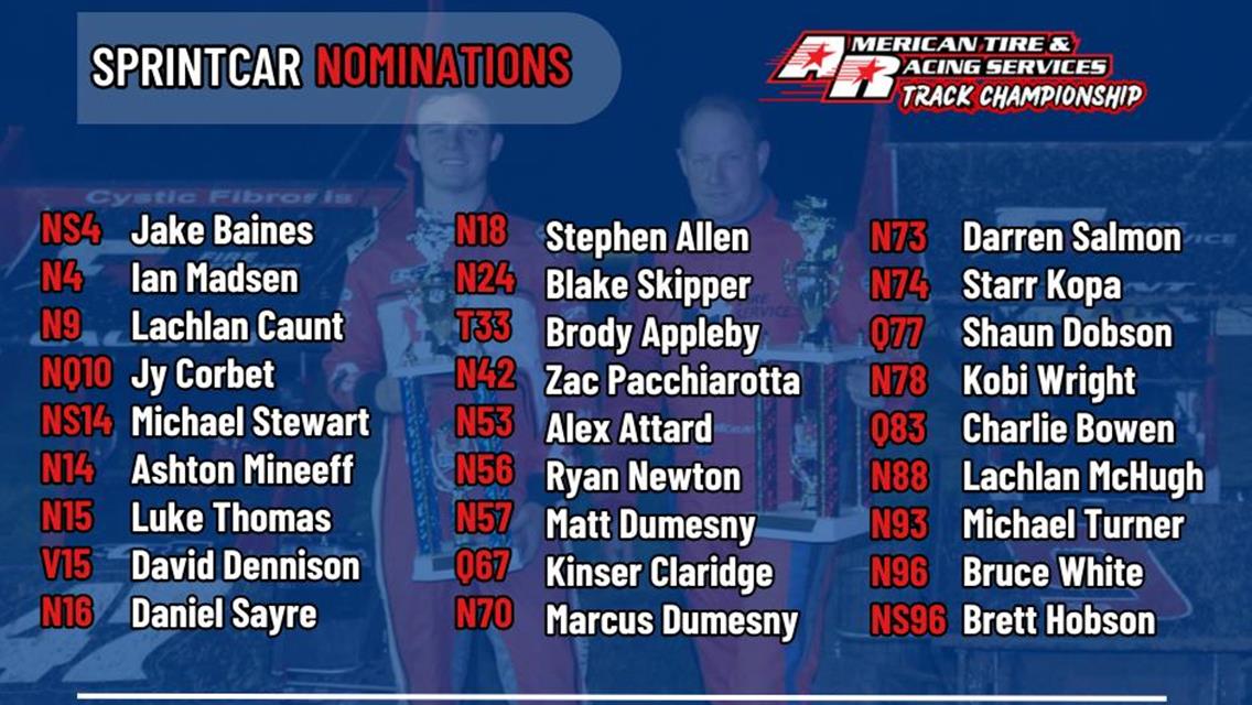 Sprintcar Nominations Are In - Steve Caunt Appreciation Night