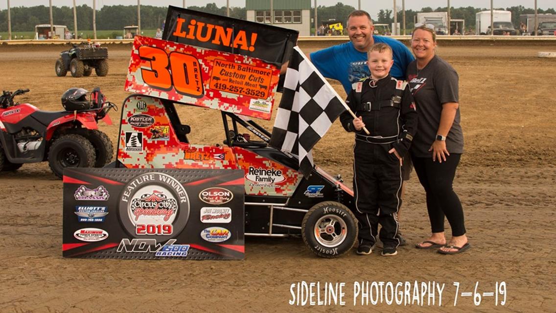 Kemenah Wins the Showdown while Saldana, Dennis, Coons and Bretz Best NOW600 Tel-Star Weekly Racing Fields at Circus City