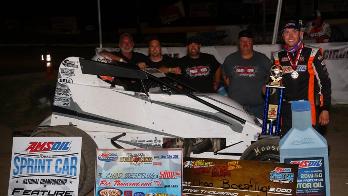 Boespflug Breaks out For 3rd Win of Season at Eagle