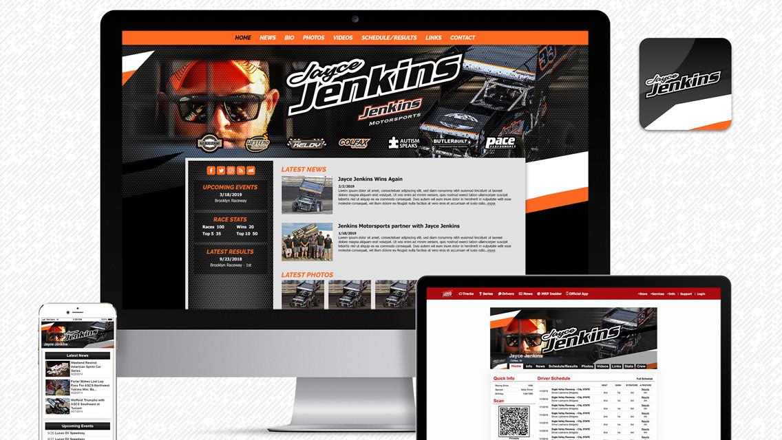 MyRacePass Develops New Driver Website for Jayce Jenkins