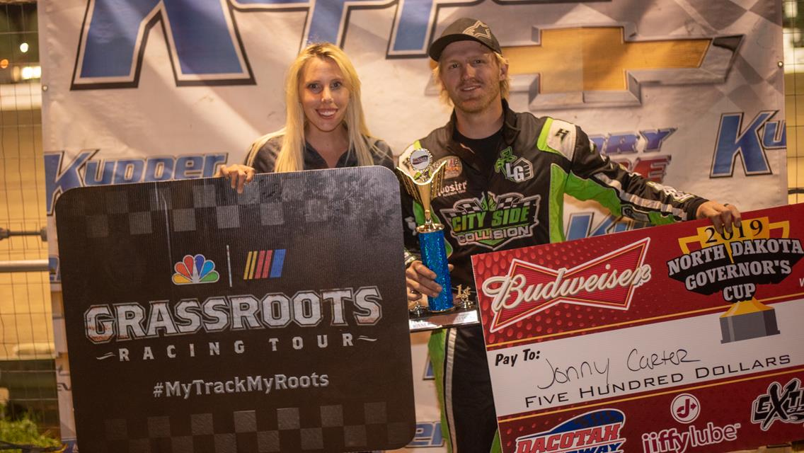 CARTER PARKS IT IN VICTORY LANE