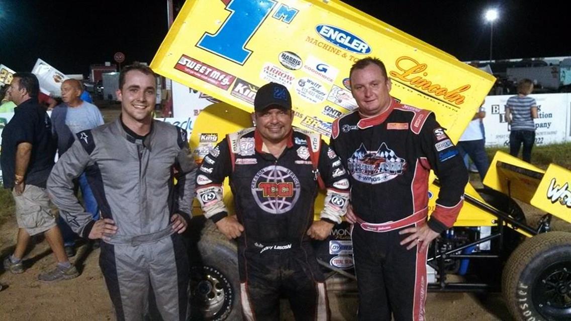 Danny Lasoski on top with ASCS Warriors at RCR
