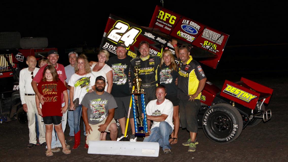 McCarl Takes Advantage of Pole Position to Win National Sprint League Event at Hancock County Speedway
