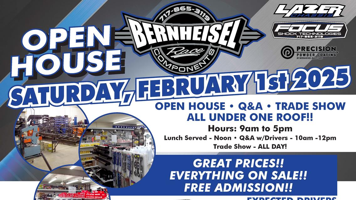 Bernheisel Race Components Open House Set for February 1st