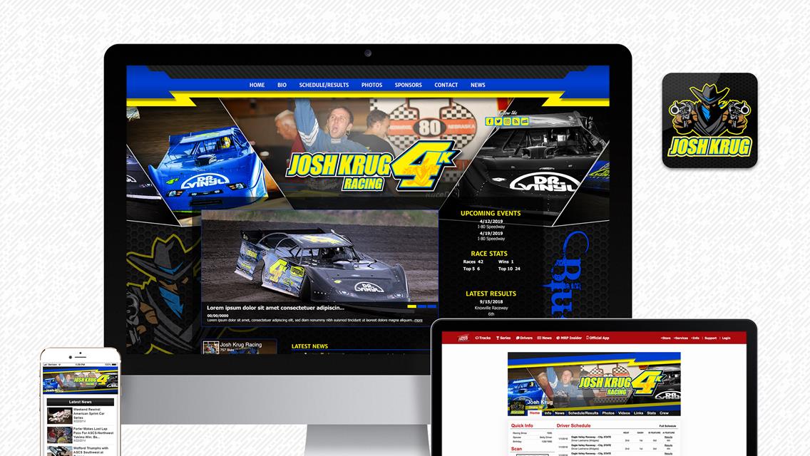 Josh Krug Racing launches new internet home