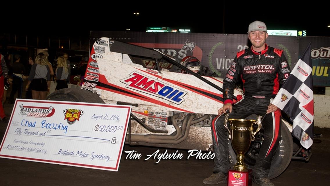 Boespflug Finishes Dream Weekend with 50K Payday at Badlands&#39; Rock and Roll Gold Cup