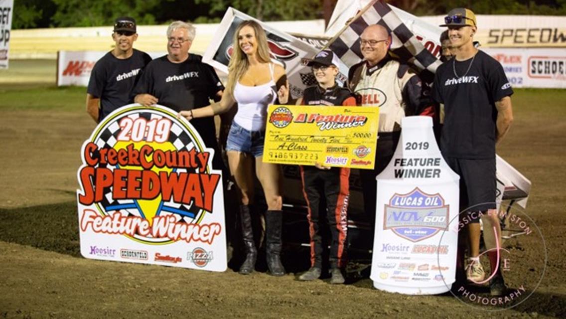 Daugherty and Timms Drive to NOW600 Lucas Oil National Victory at Creek County Speedway