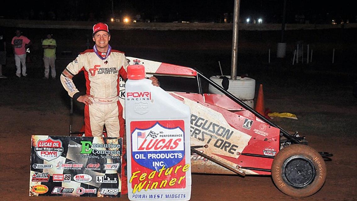 Beason Bests POWRi West Midgets at Oklahoma City’s I-44 Riverside Speedway