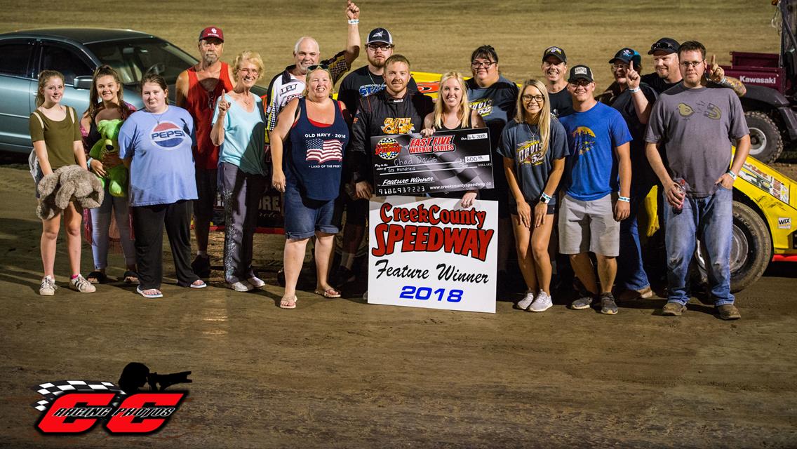 Alley, Davis, McQuary, McSperitt, and Longacre Earn Creek County Speedway Wins