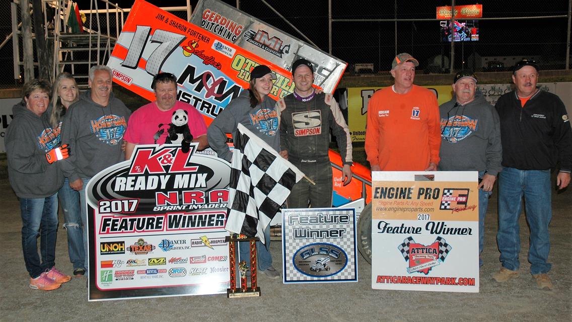 Horstman dominated return of 360 sprints to Attica