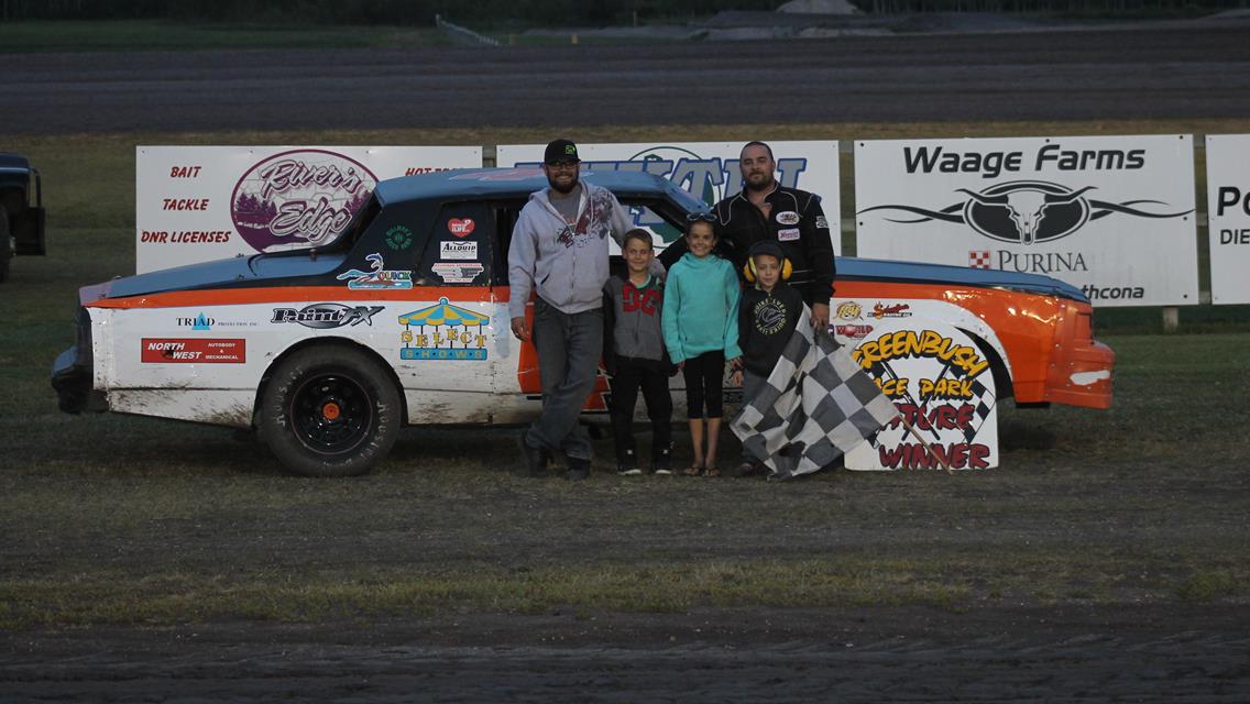 Strand, Greseth, Veert, and Pederson collect GRP checkers