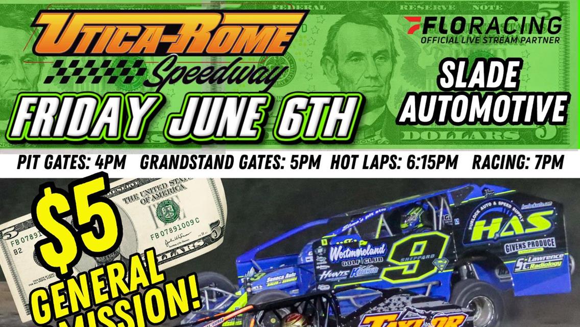 Slade Automotive presents Retro Night this Friday, June 6 at Utica Rome Speedway!